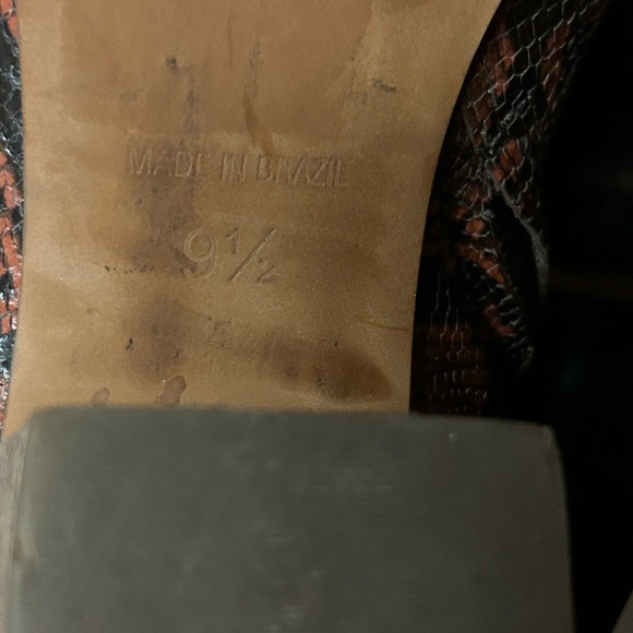 MADEWELL The Rosie Ankle Boot in Snake Embossed Leather 9.5 - Picture 7 of 17